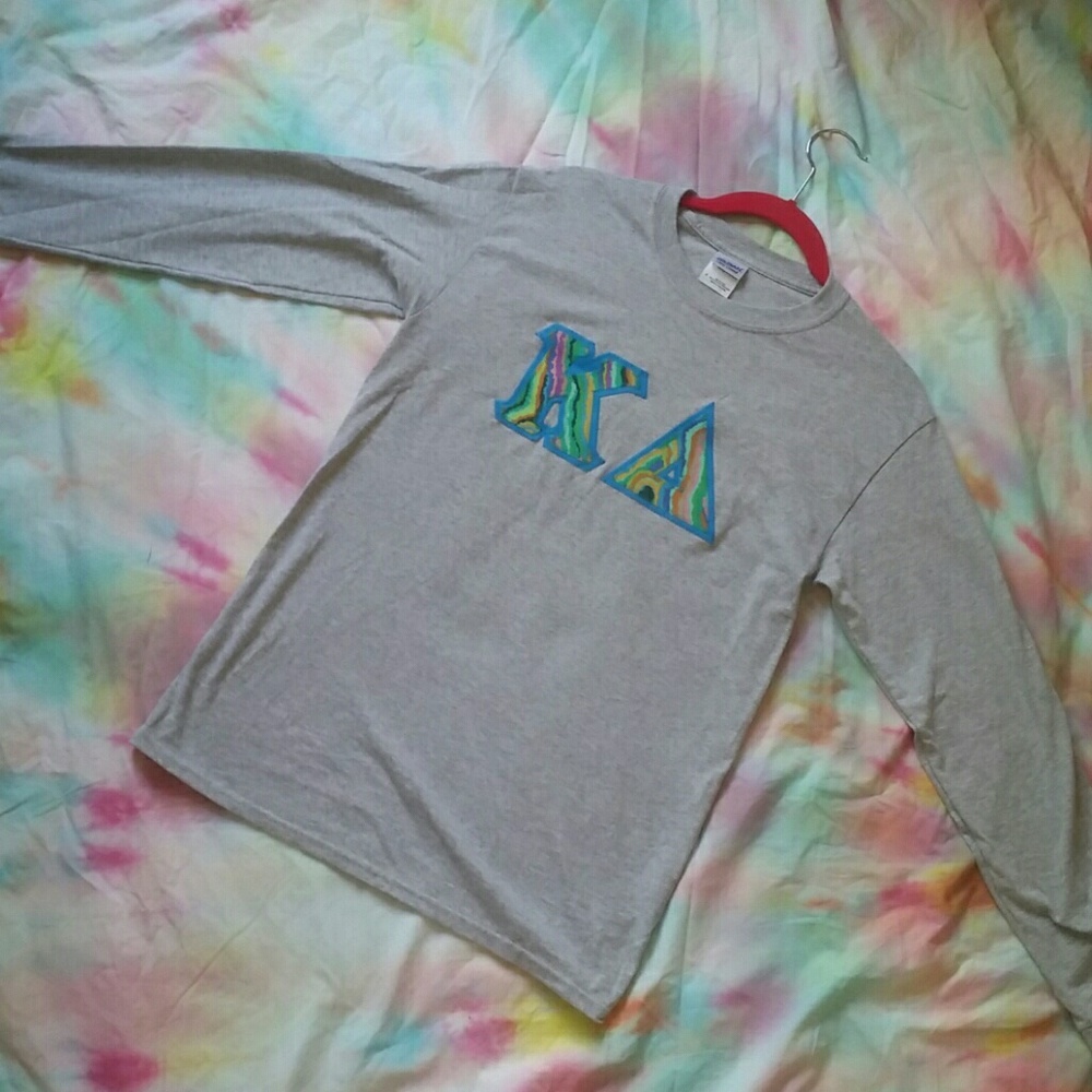 Kappa delta stiched letters