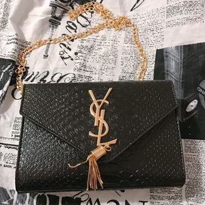 YSL bag - black and gold
