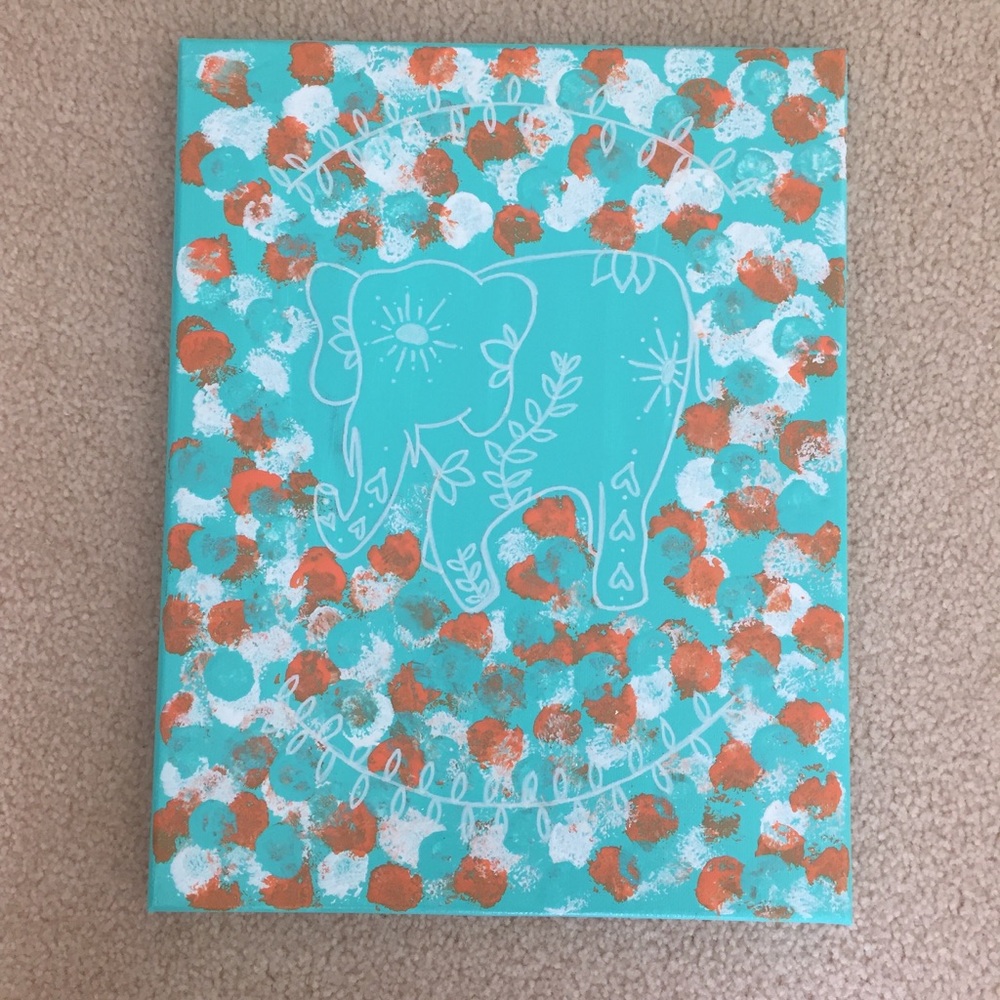 Painted canvas