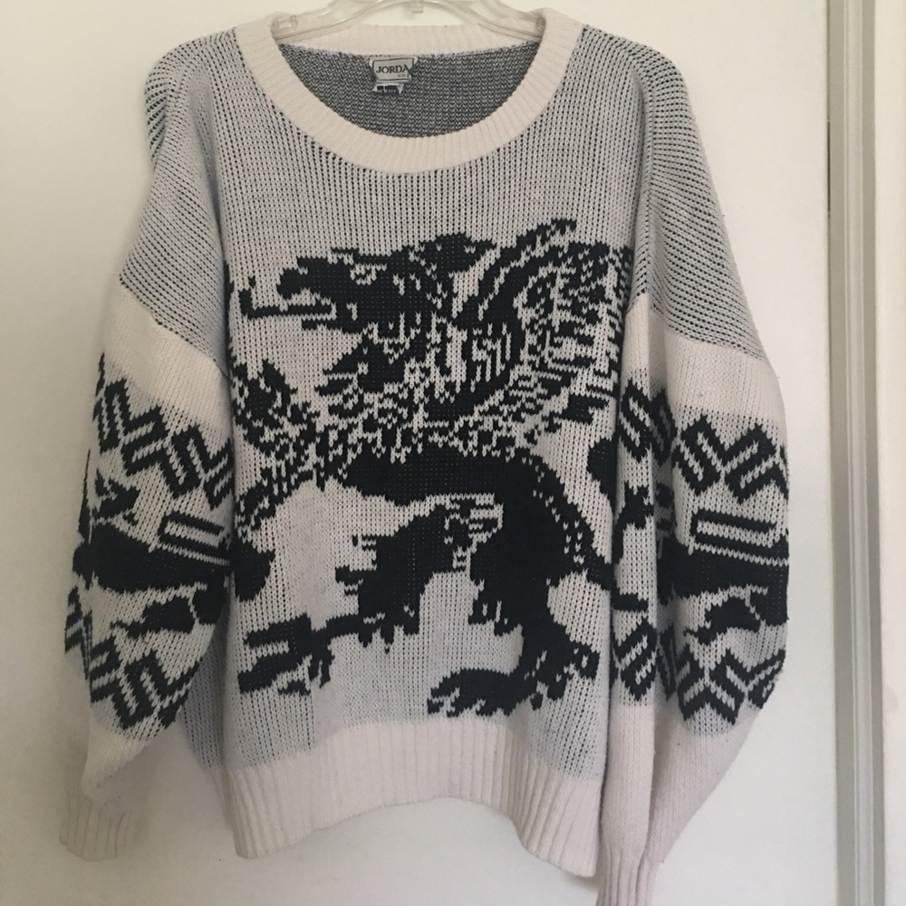Vintage Phoenix Knit Sweater