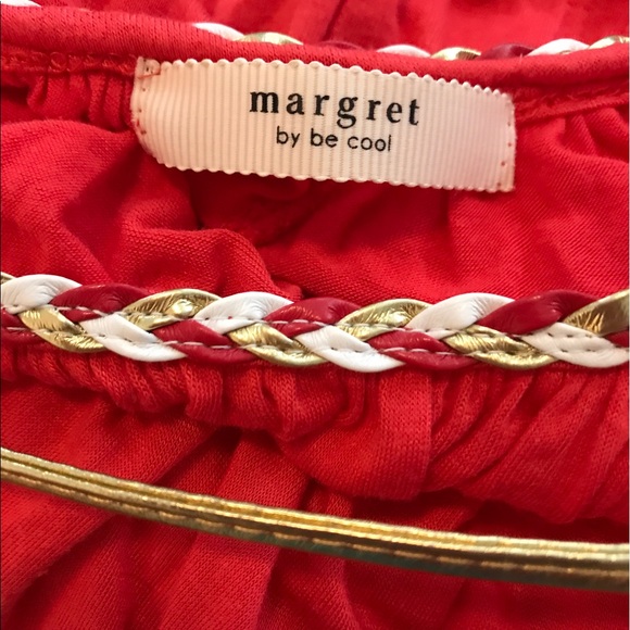 Coral Pink Beach Maxi Dress • Margret by Be Cool Sz S - Picture 3 of 4