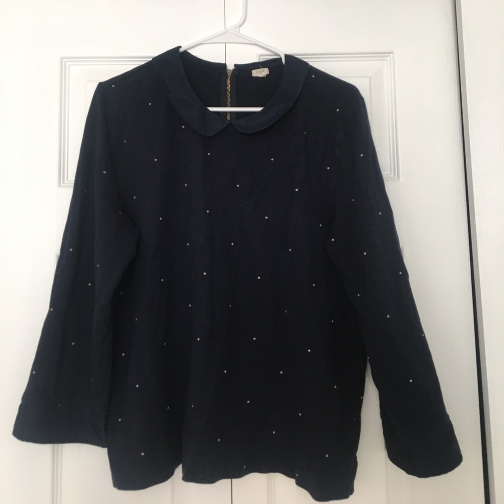 J. Crew Polka Dot Sweater