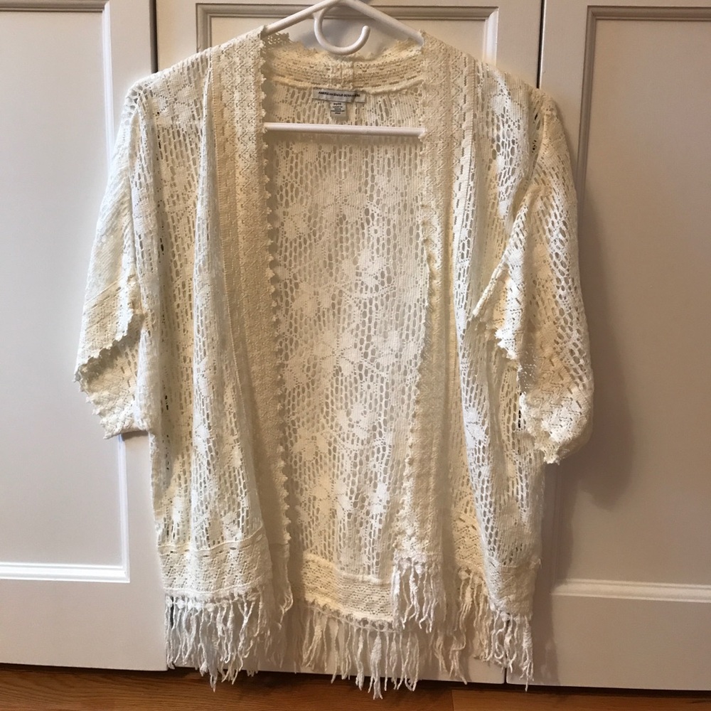 Cream Lace Kimono