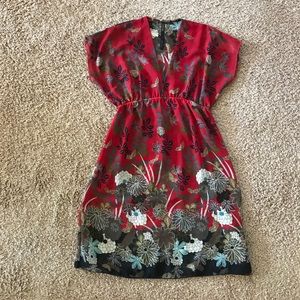 Sheer floral Renee C. dress (w/ VS slip included)