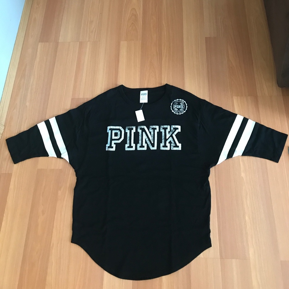 New Pink Victoria's Secret oversized shirt size XS