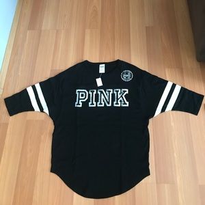 New Pink Victoria's Secret oversized shirt size XS