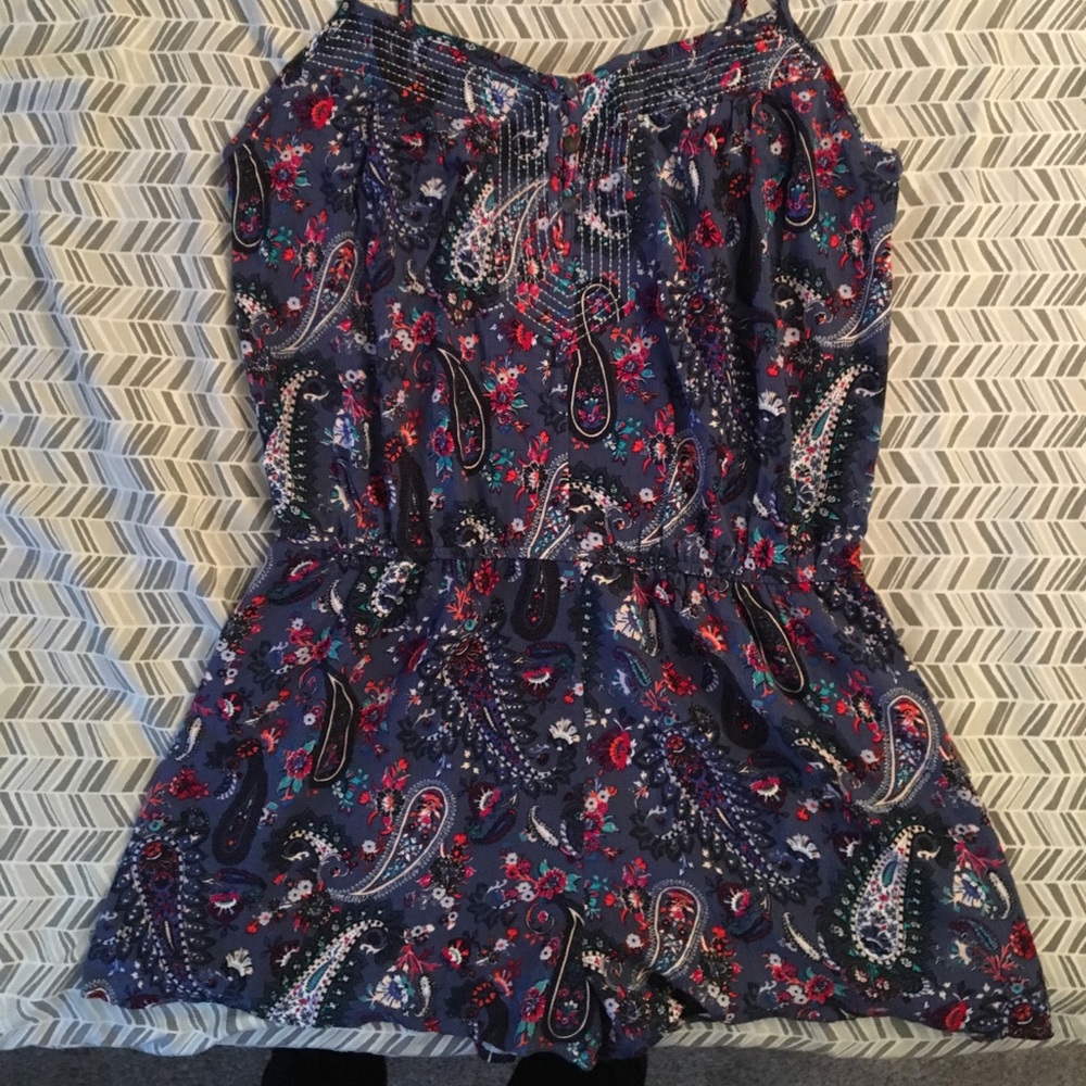 Paisley Print Romper