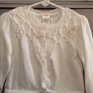 White cotton cardigan