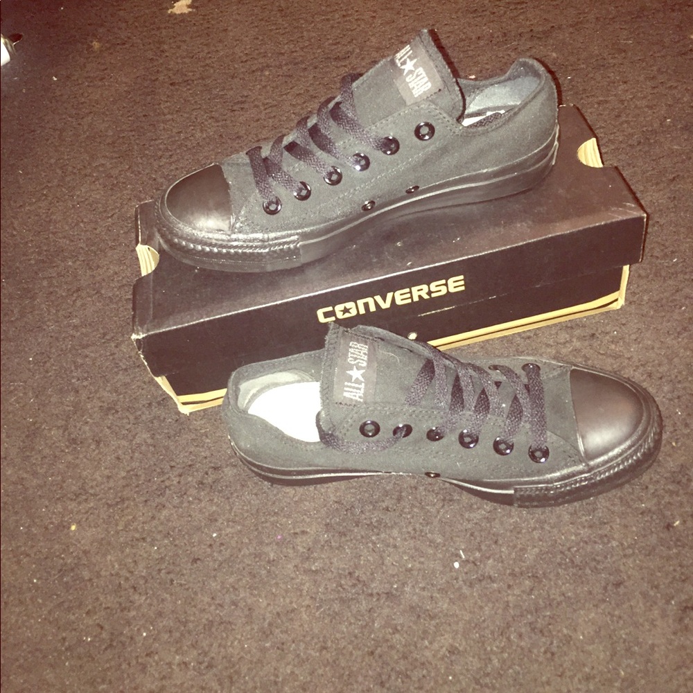 All black All Star Converse