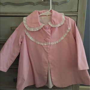 Pink pea coat 2T