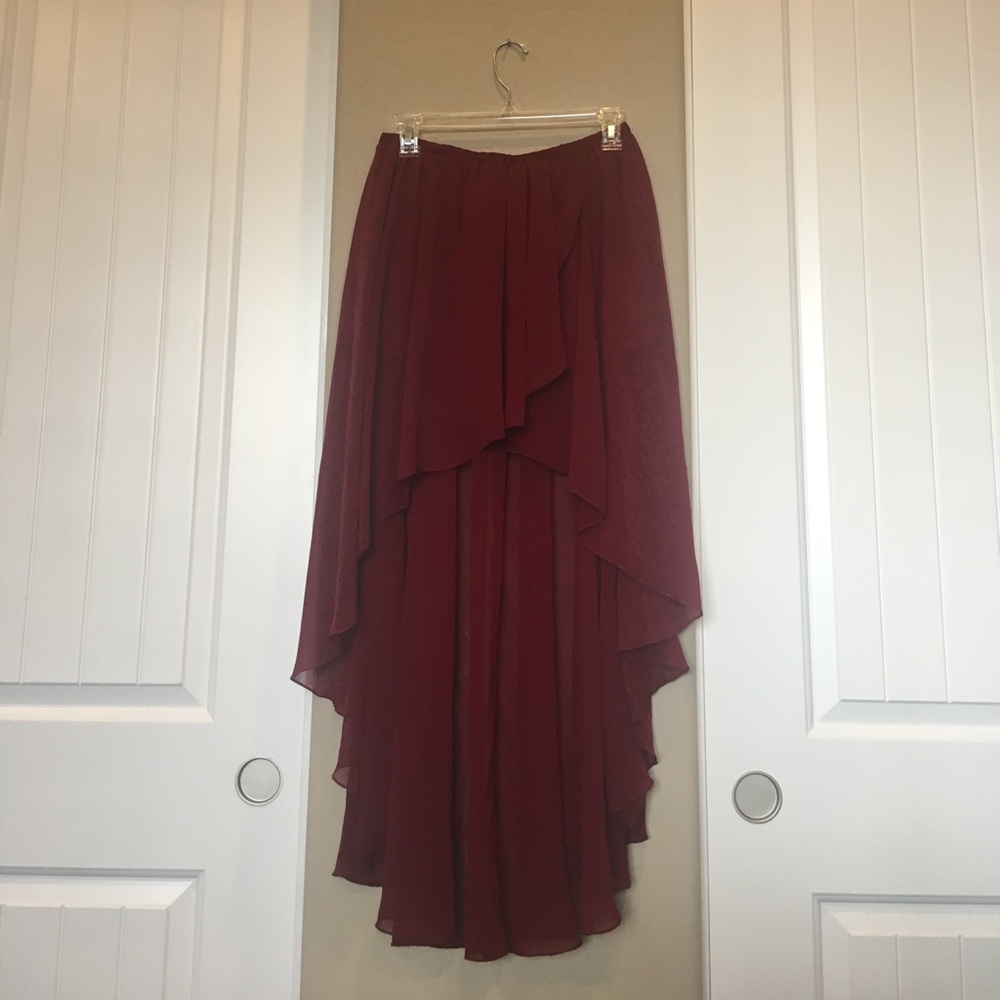 High-low skirt