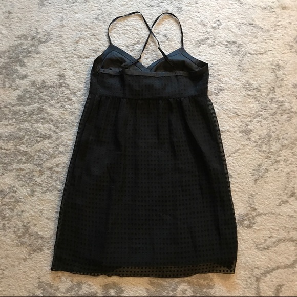 Black baby doll polka dot mesh bow dress - Picture 6 of 8