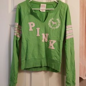 Pink cropped sweatshirt