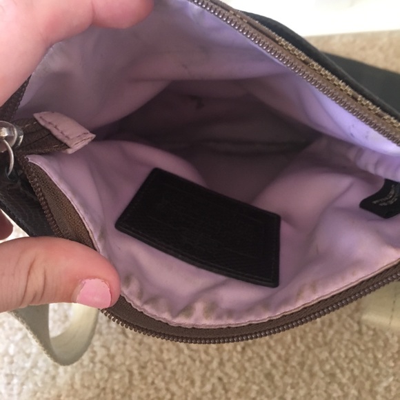 Medium Coach Satchel with Leather Accents - Picture 4 of 6