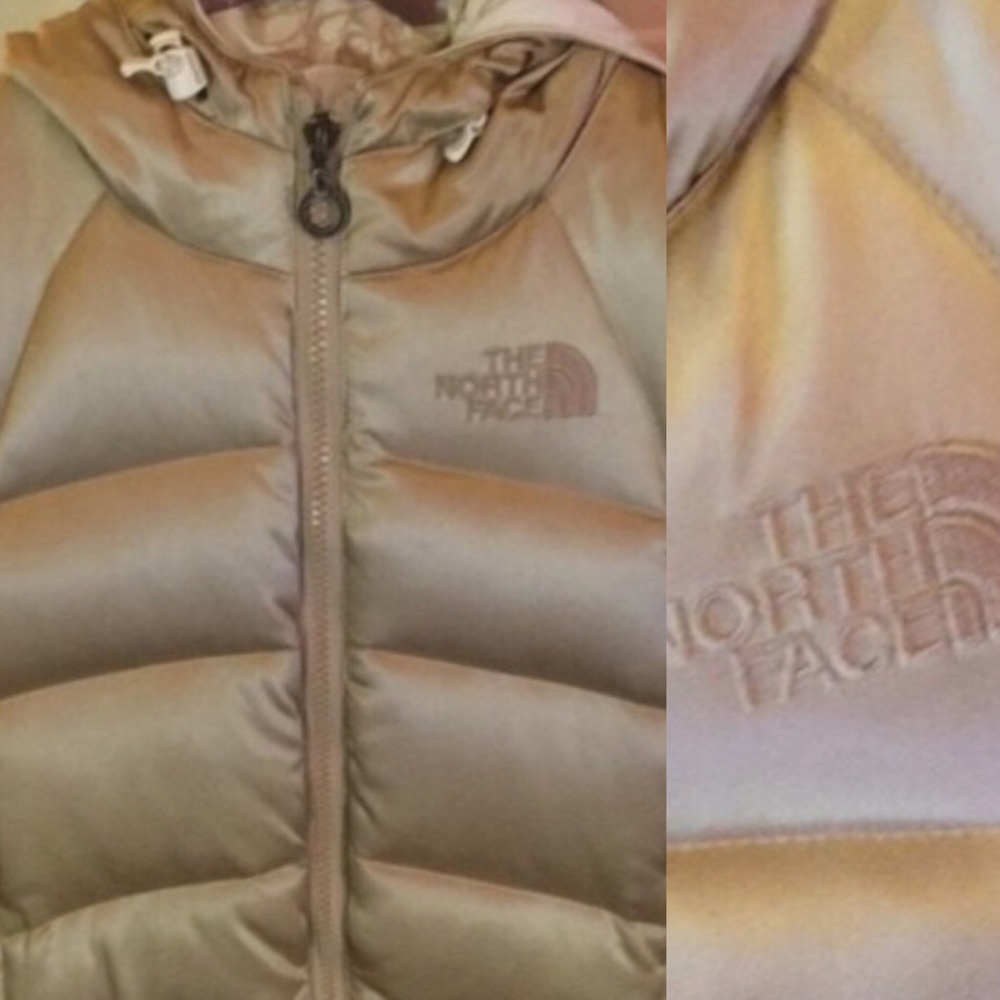 Gold North Face puffer vest