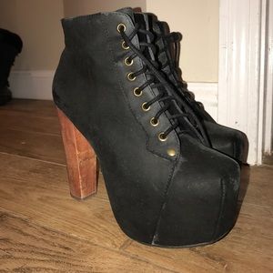 Jeffrey Campbell black Booties