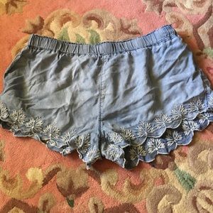 Mossimo Supply Co. Scalloped Embroidered Shorts