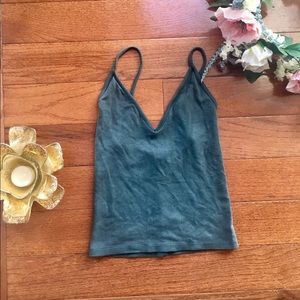 Green Brandy Melville Crop