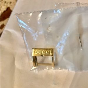 Gold Gucci Watchband Buckle