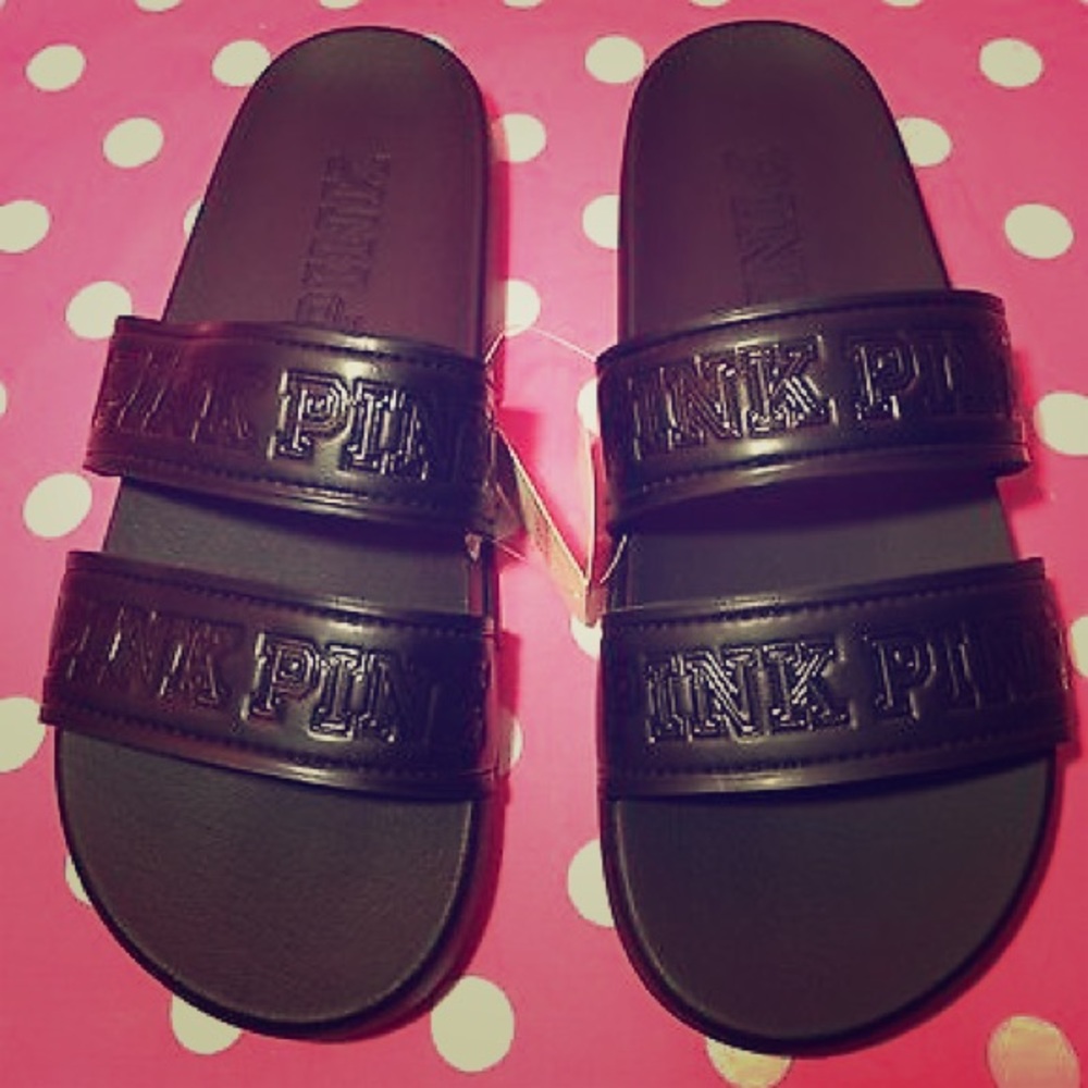 🌵VS PINK Double Strap Slides🌵