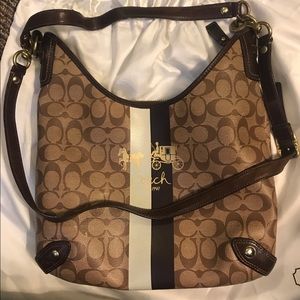 Coach leather trim bag (No. K0868-13193)