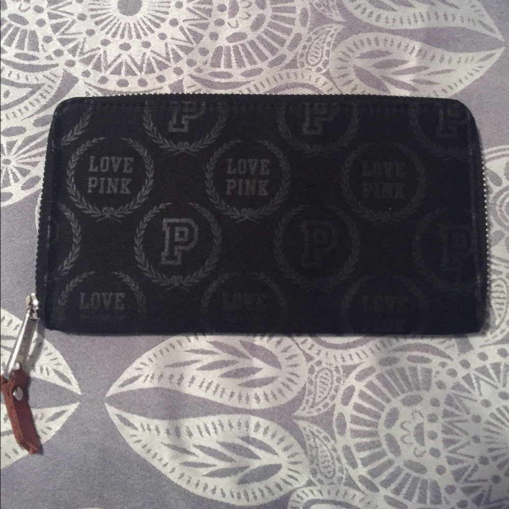 PINK Zip around wallet