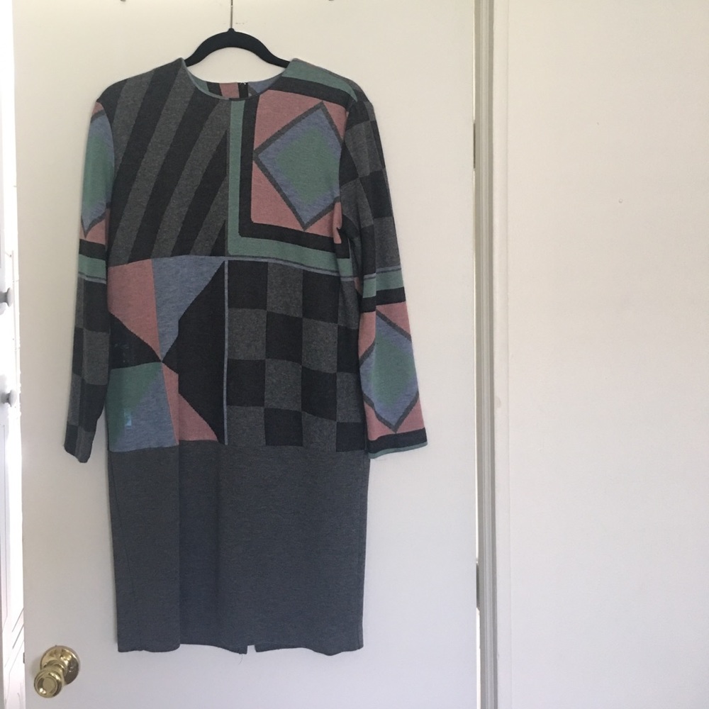 Vintage 80's midi. Geometric