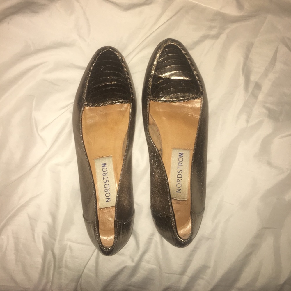 Nordstroms Gold Flats.