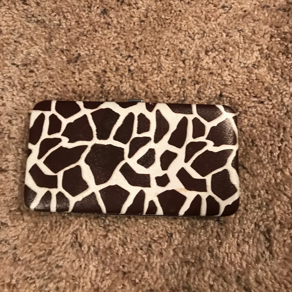 Giraffe print wallet