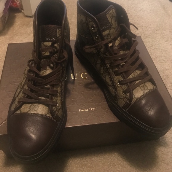 Beige-ebony /cocoa Gucci sneakers - Picture 1 of 5