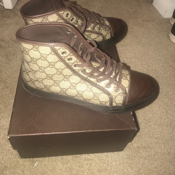 Beige-ebony /cocoa Gucci sneakers - Picture 2 of 5