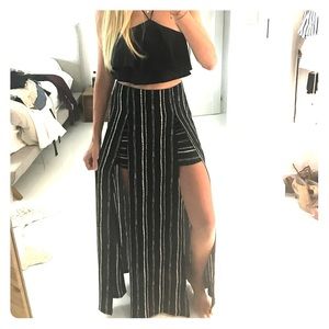 Blush Slit Maxi Skirt size medium