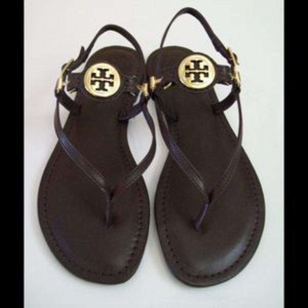 Tory Burch coconut brown size 8 sandals Ali Anteka