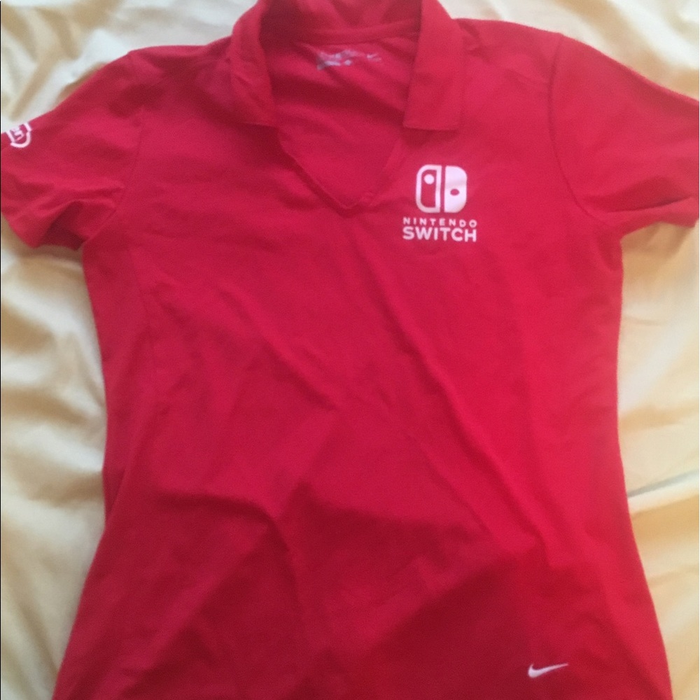 Nintendo Switch E3 Nike red polo