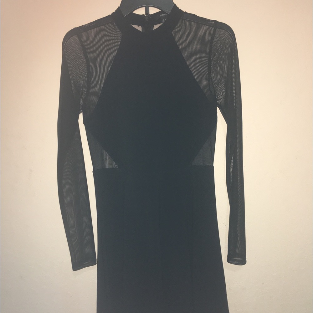 Forever 21 black mesh dress never worn
