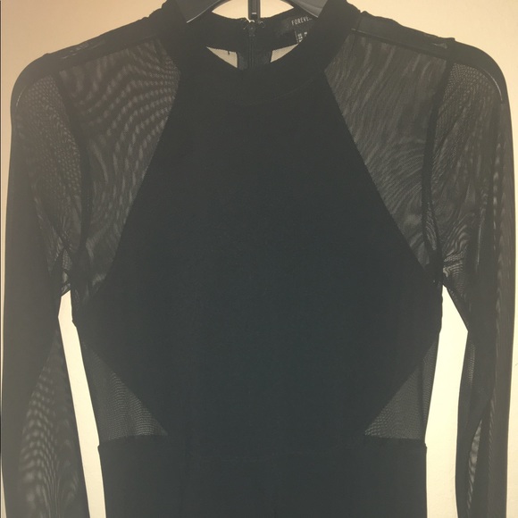 Forever 21 black mesh dress never worn - Picture 2 of 4