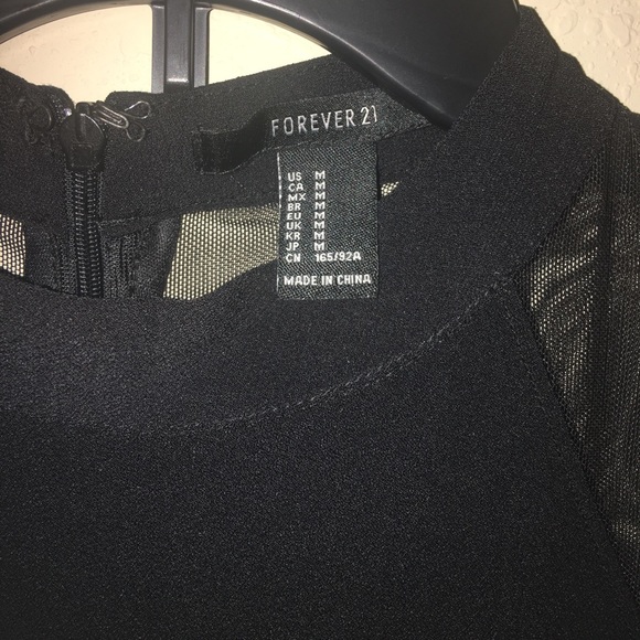 Forever 21 black mesh dress never worn - Picture 3 of 4