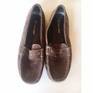 Etienne Aigner brown suede loafers