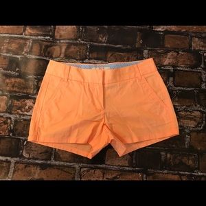 Jcrew Factory neon cantaloupe chino shorts