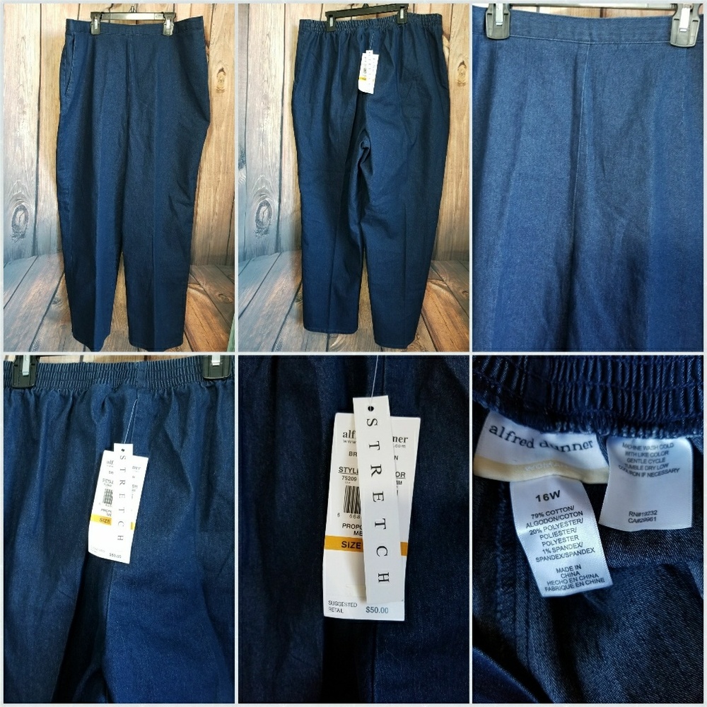 Women's Denim Blue Pants 16W