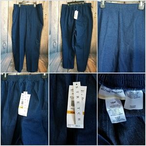 Women's Denim Blue Pants 16W