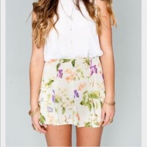 Show Me Your Mumu Floral Press Mini Skirt