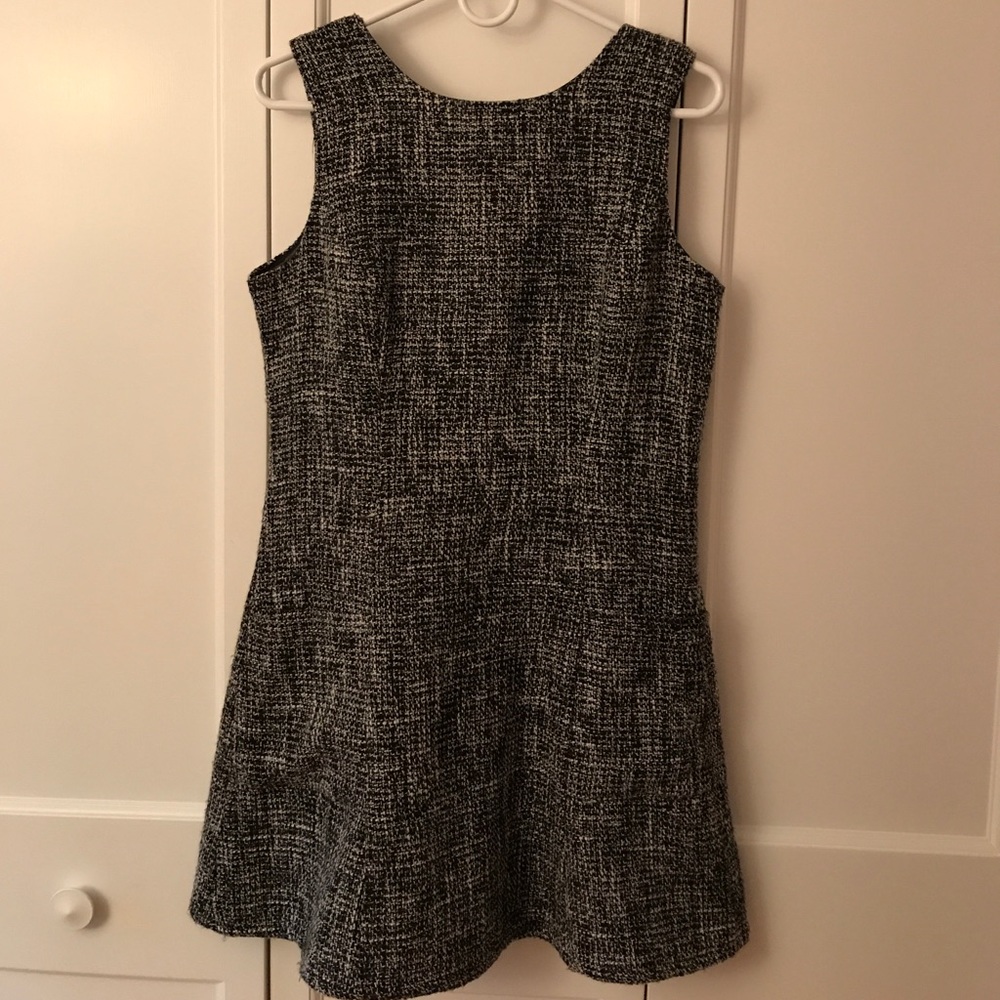 Black and White A-Line Dress