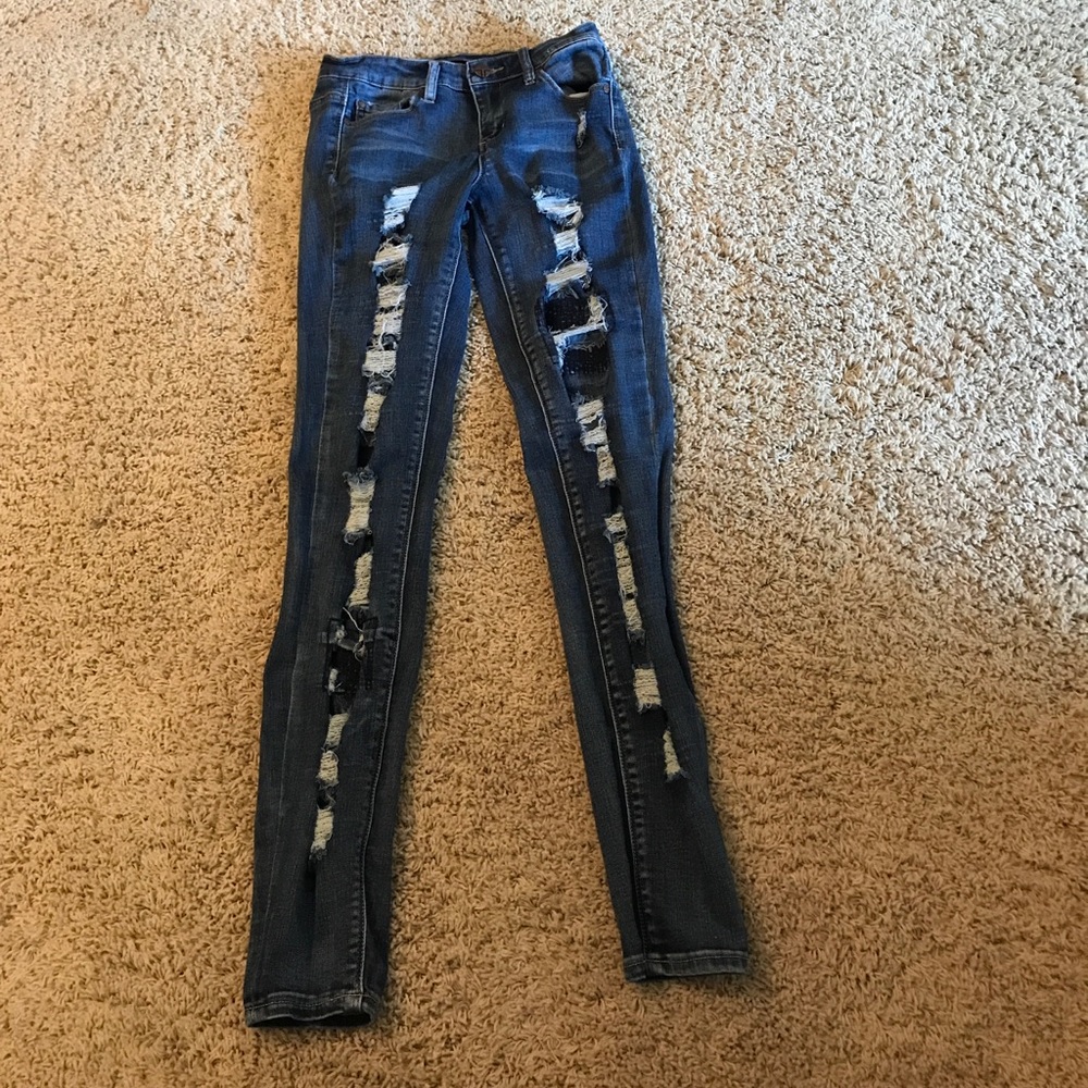 Tractr Blu ripped stretchy skinny jeans size 26