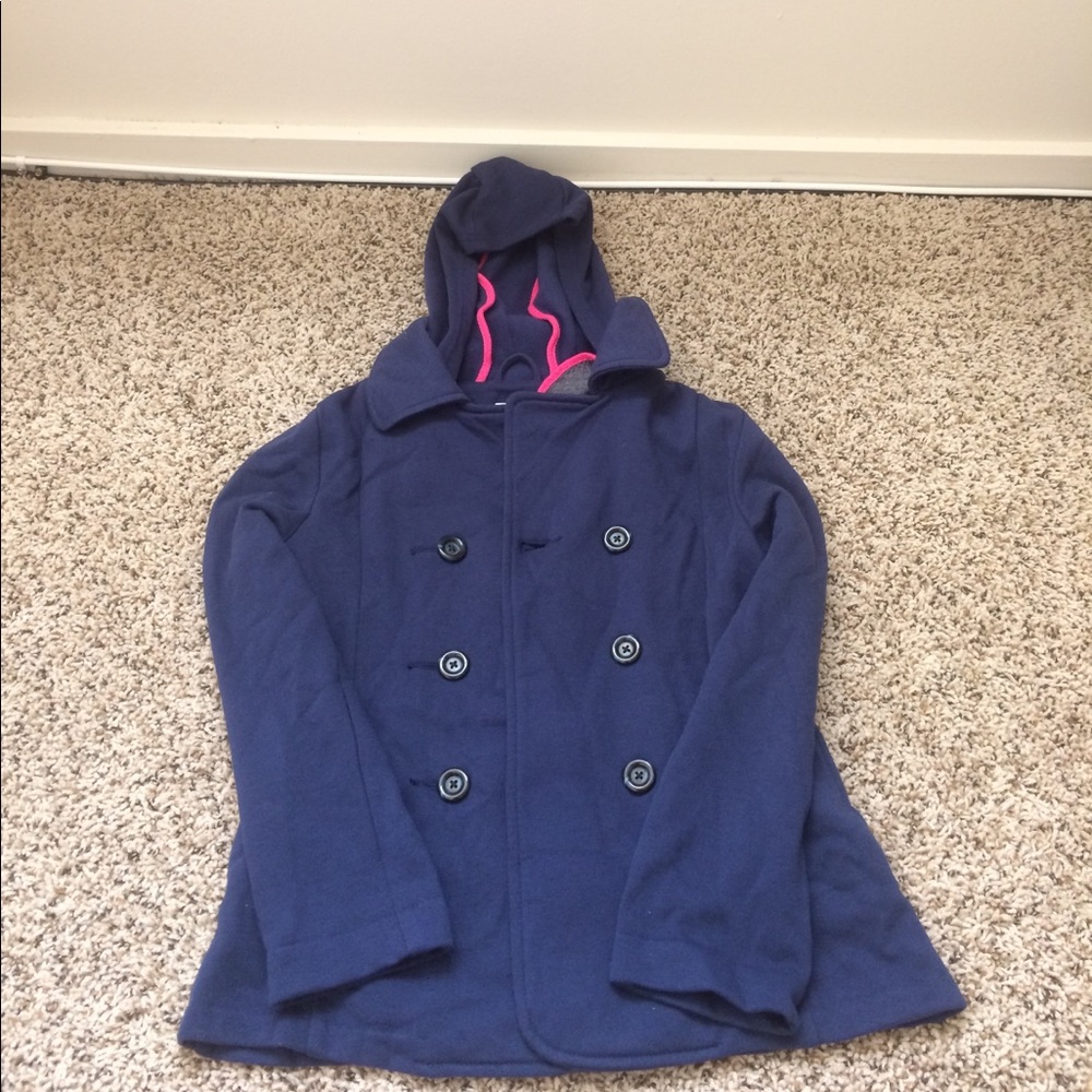Girls old navy sweater/jacket size(10/12)Navy blue