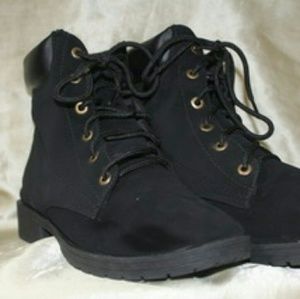 Top Moda Low Heel Black Booties Ankle Boot