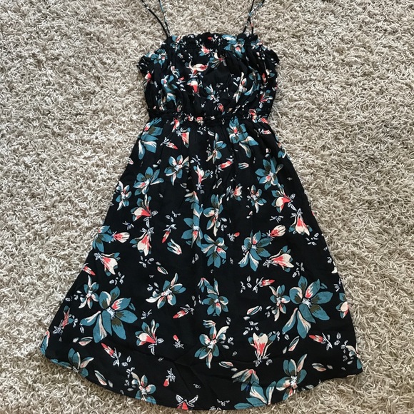New Free People Intimates Tie Back Floral Dress - Picture 2 of 6