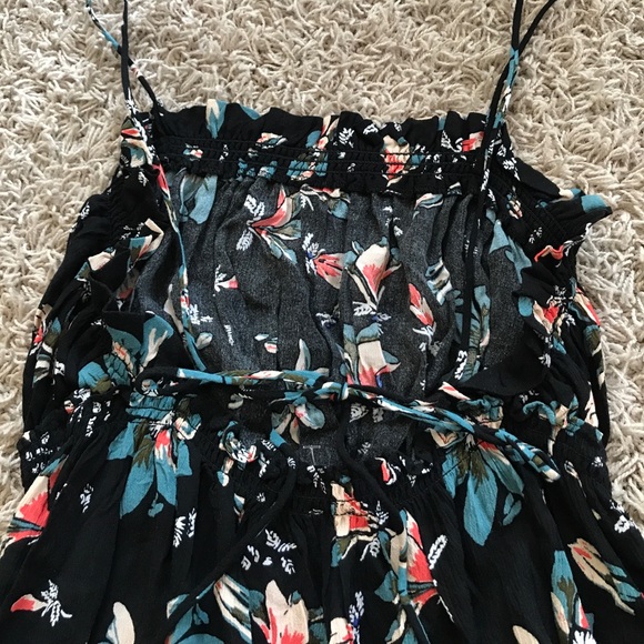 New Free People Intimates Tie Back Floral Dress - Picture 5 of 6