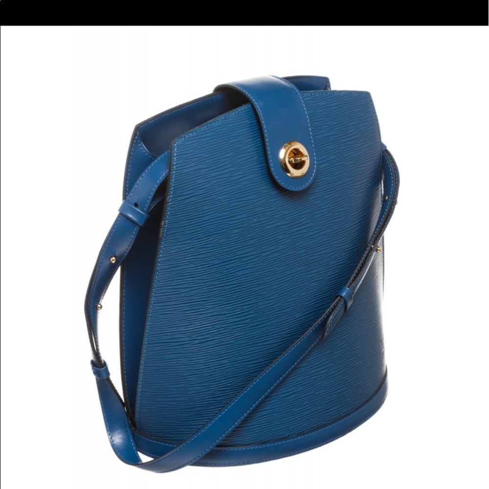 Louis Vuitton Blue Epi Leather Cluny Shoulder Bag