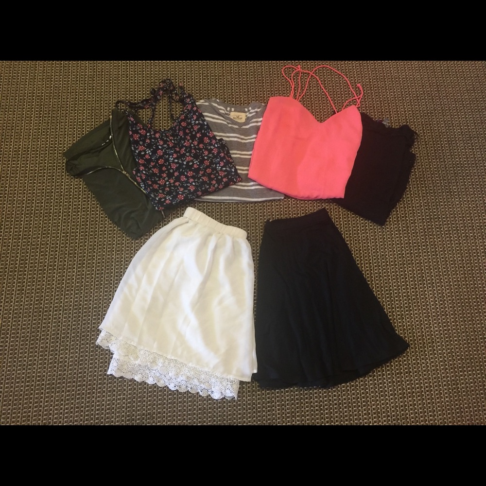 American Eagle, Hollister, &More Shirts and Skirts
